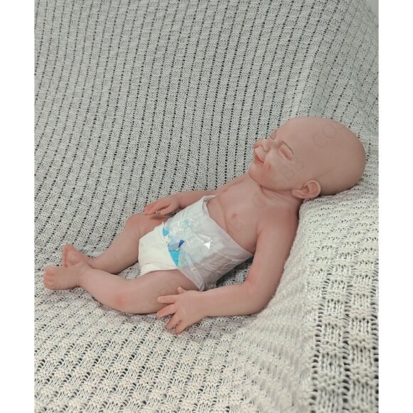 45cm Drink-wet Newborn 6.83lbs Silicone Reborn Baby Dolls Cute Baby Boy Doll - Picture 10 of 16